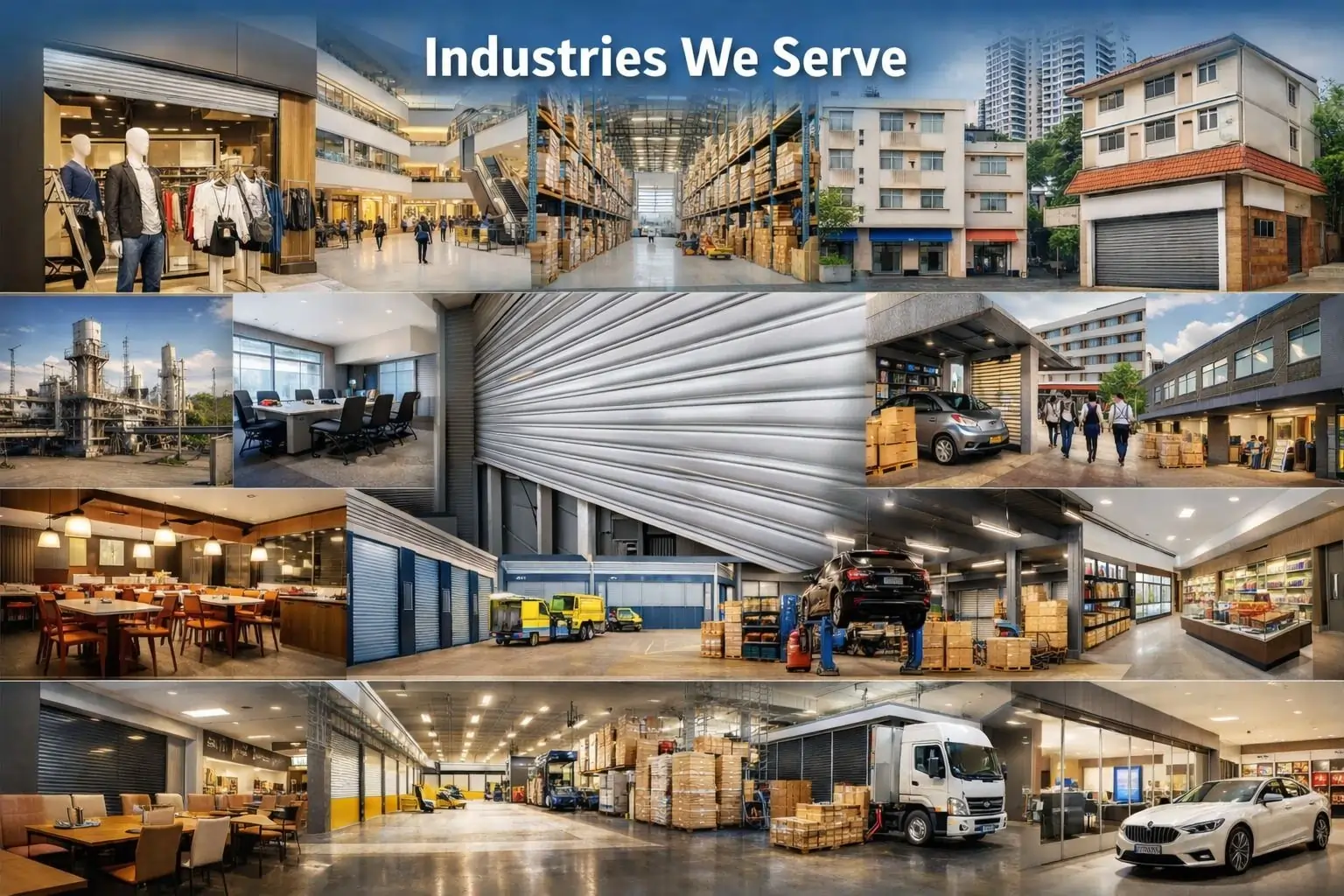 Roller shutter installation and repair for shops, warehouses, factories and commercial buildings in Singapore